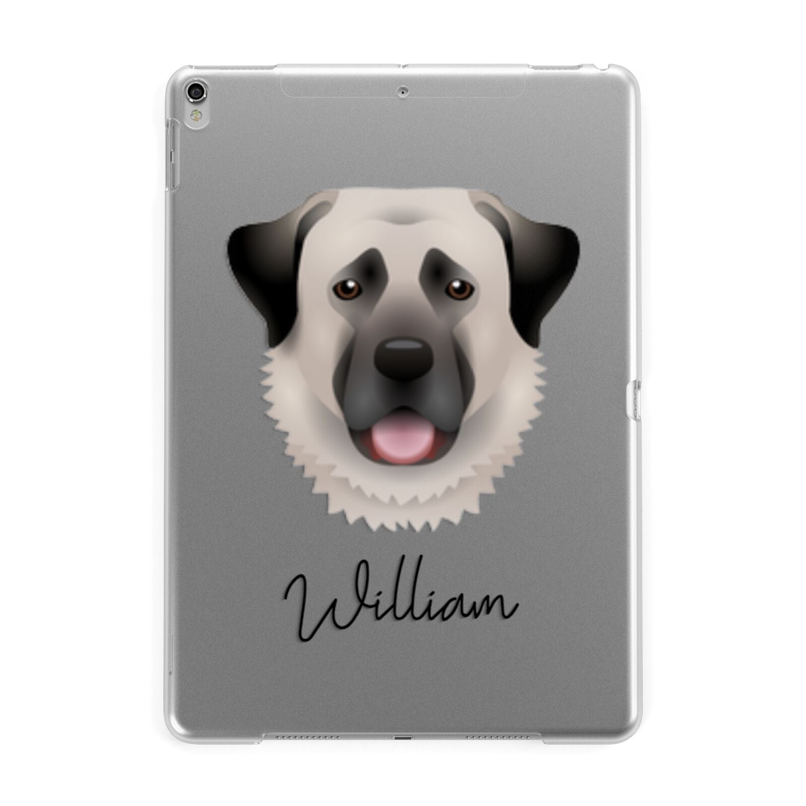 Anatolian Shepherd Dog Personalised Apple iPad Silver Case