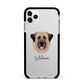 Anatolian Shepherd Dog Personalised Apple iPhone 11 Pro Max in Silver with Black Impact Case