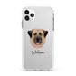 Anatolian Shepherd Dog Personalised Apple iPhone 11 Pro Max in Silver with White Impact Case