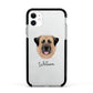 Anatolian Shepherd Dog Personalised Apple iPhone 11 in White with Black Impact Case