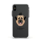 Anatolian Shepherd Dog Personalised Apple iPhone Xs Impact Case White Edge on Black Phone