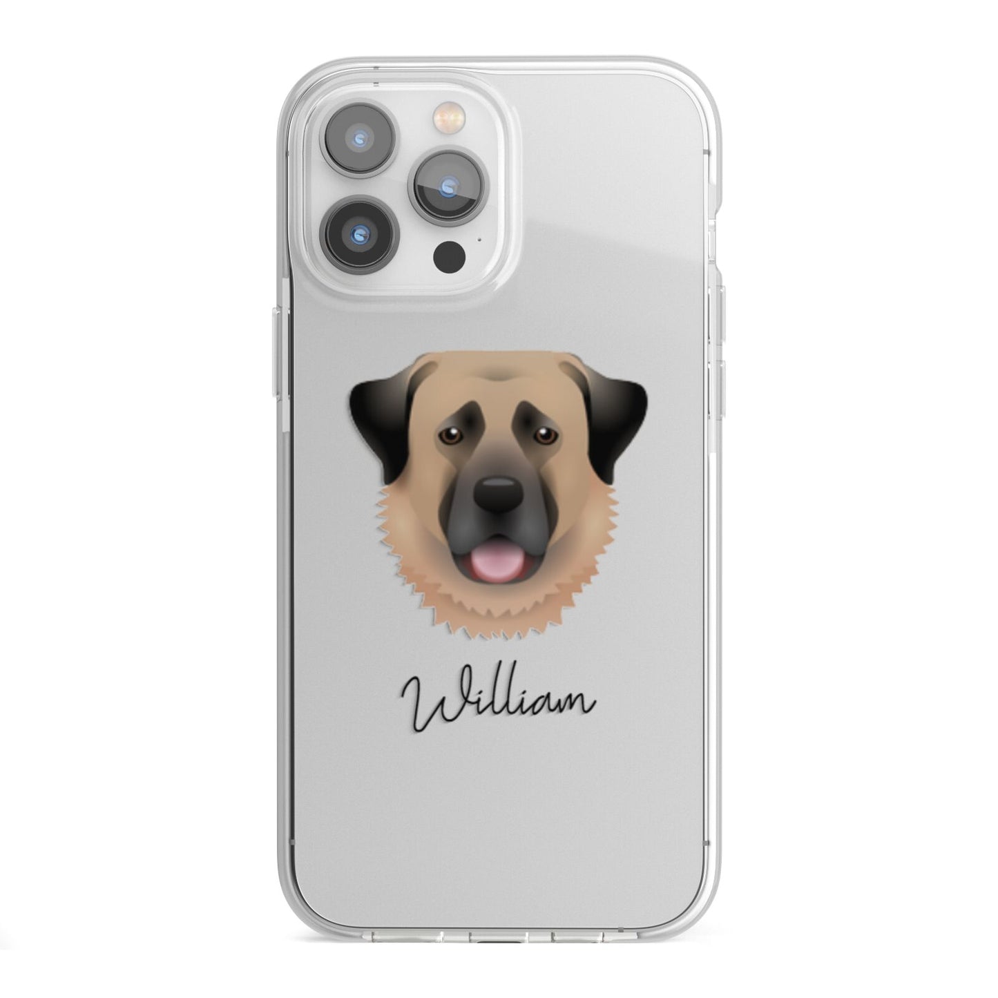 Anatolian Shepherd Dog Personalised iPhone 13 Pro Max TPU Impact Case with White Edges