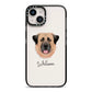 Anatolian Shepherd Dog Personalised iPhone 14 Black Impact Case on Silver phone