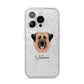 Anatolian Shepherd Dog Personalised iPhone 14 Pro Glitter Tough Case Silver