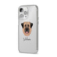 Anatolian Shepherd Dog Personalised iPhone 14 Pro Max Clear Tough Case Silver Angled Image
