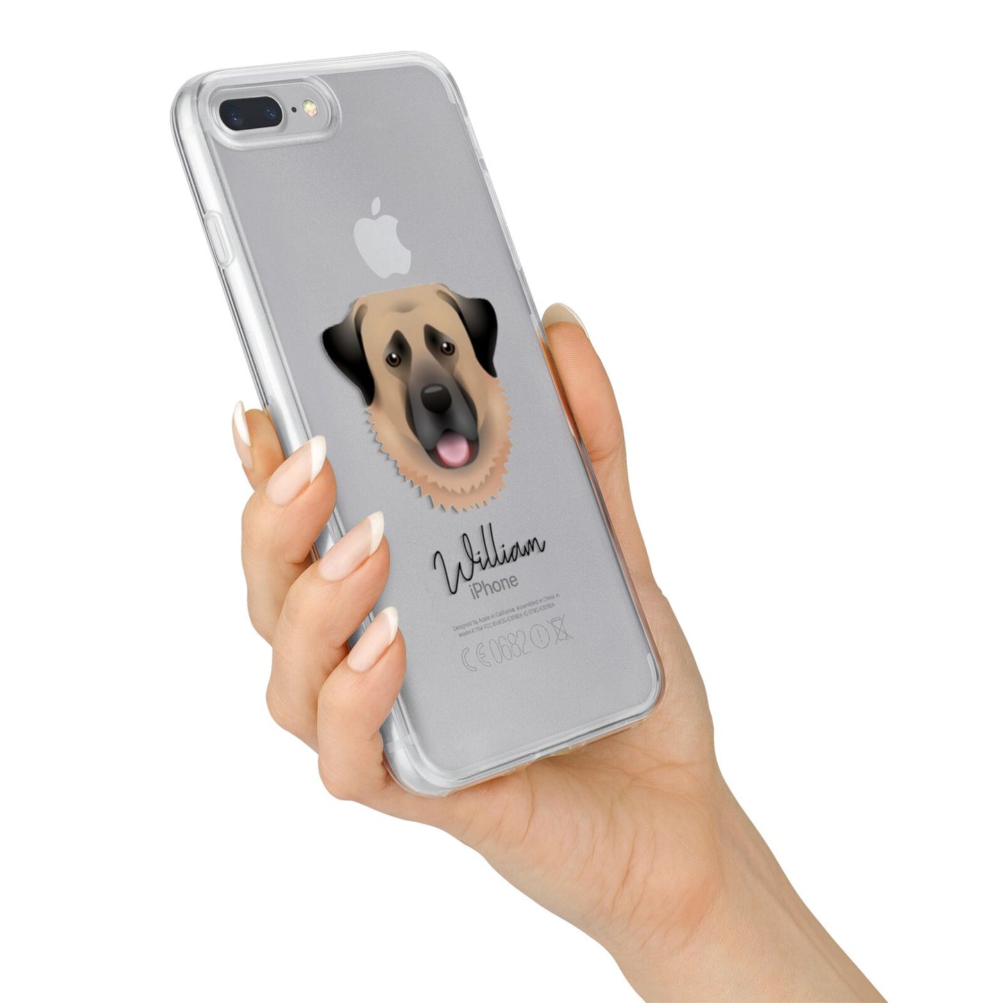 Anatolian Shepherd Dog Personalised iPhone 7 Plus Bumper Case on Silver iPhone Alternative Image
