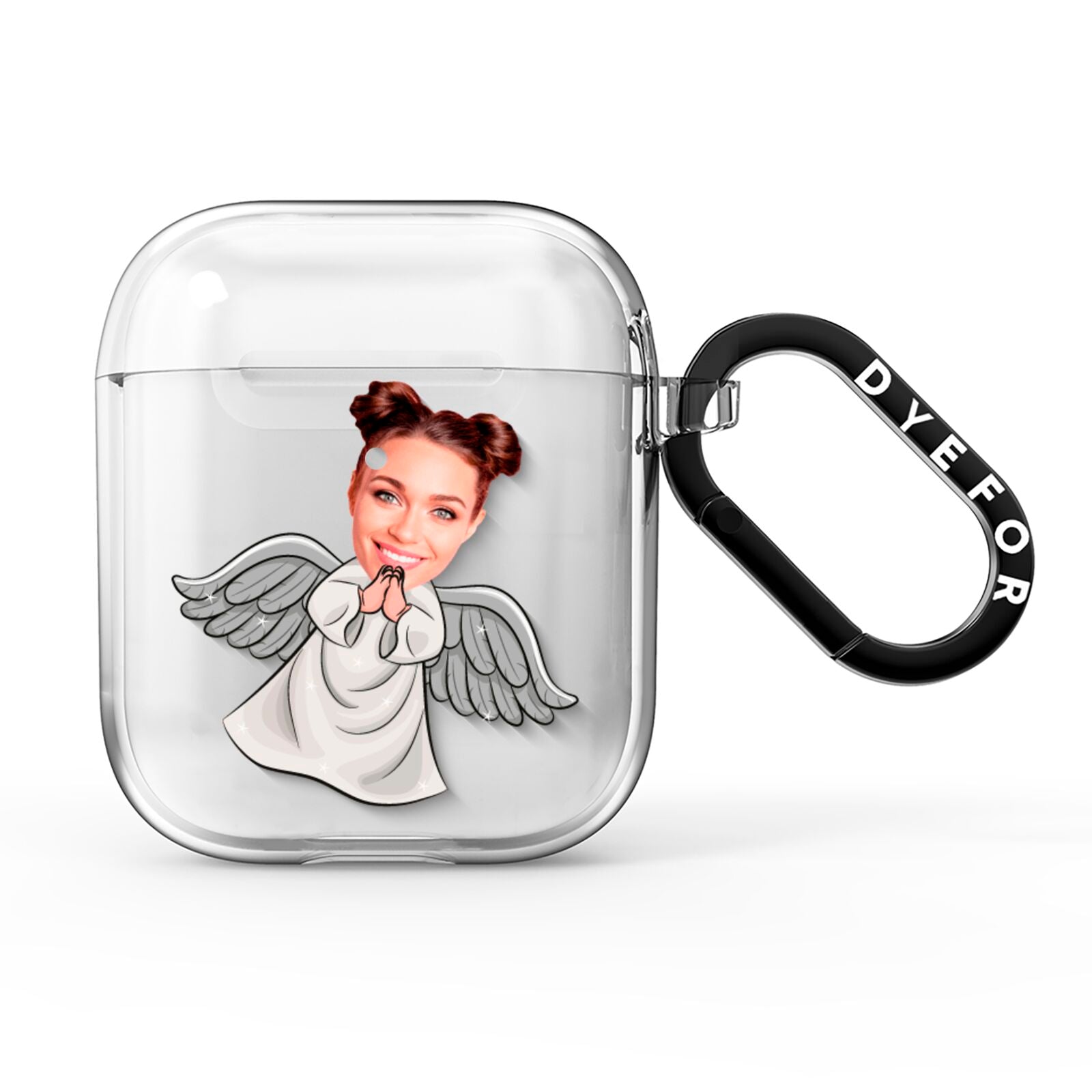 Angel Photo Face AirPods Clear Case