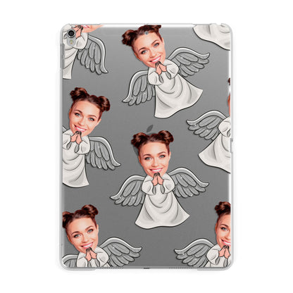 Angel Photo Face Apple iPad Silver Case