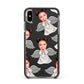 Angel Photo Face Apple iPhone Xs Max Impact Case Black Edge on Black Phone