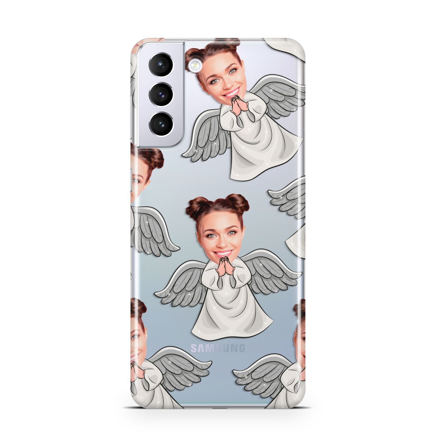 Angel Photo Face Samsung S21 Plus Phone Case