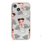 Angel Photo Face iPhone 13 Mini TPU Impact Case with Pink Edges