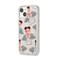 Angel Photo Face iPhone 14 Clear Tough Case Starlight Angled Image