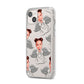 Angel Photo Face iPhone 14 Plus Clear Tough Case Starlight Angled Image