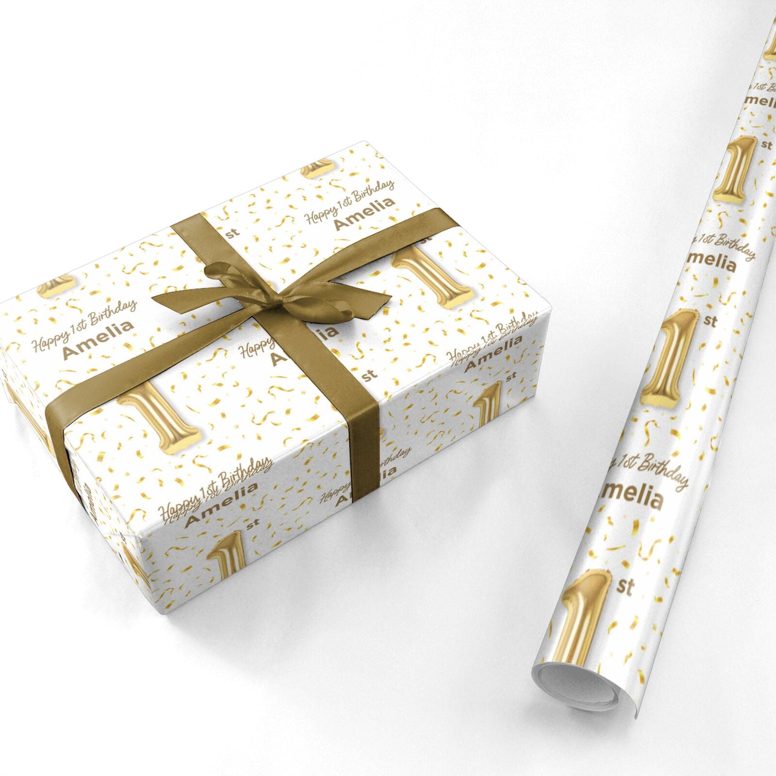 Any Age Personalised Birthday Personalised Wrapping Paper