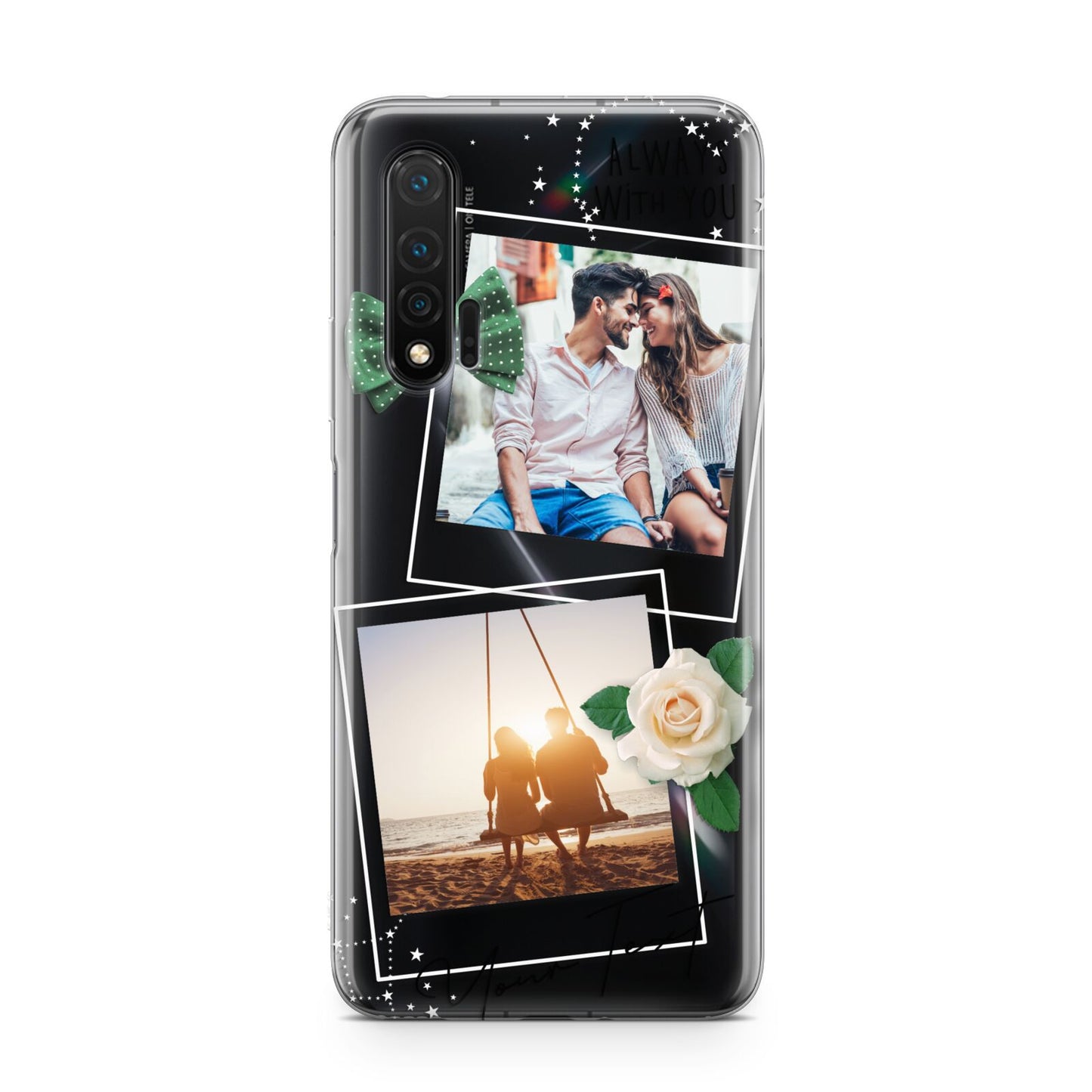 Astrology Photo Montage Upload with Text Huawei Nova 6 Phone Case
