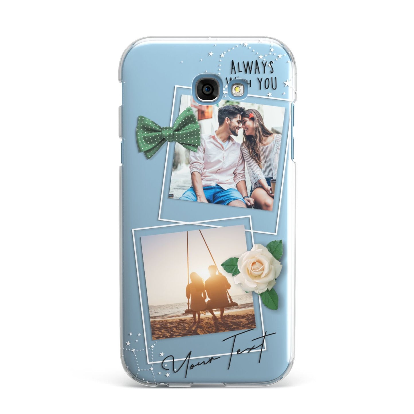 Astrology Photo Montage Upload with Text Samsung Galaxy A7 2017 Case