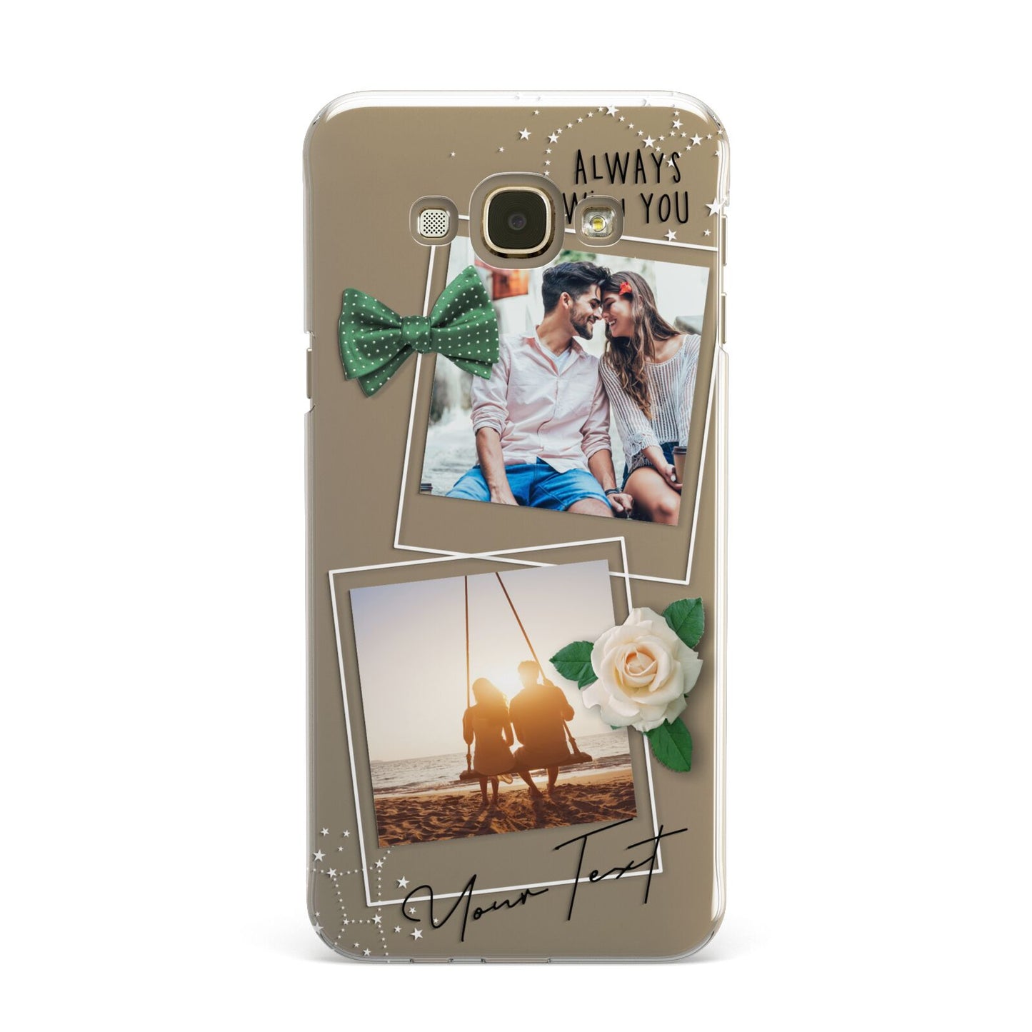 Astrology Photo Montage Upload with Text Samsung Galaxy A8 Case