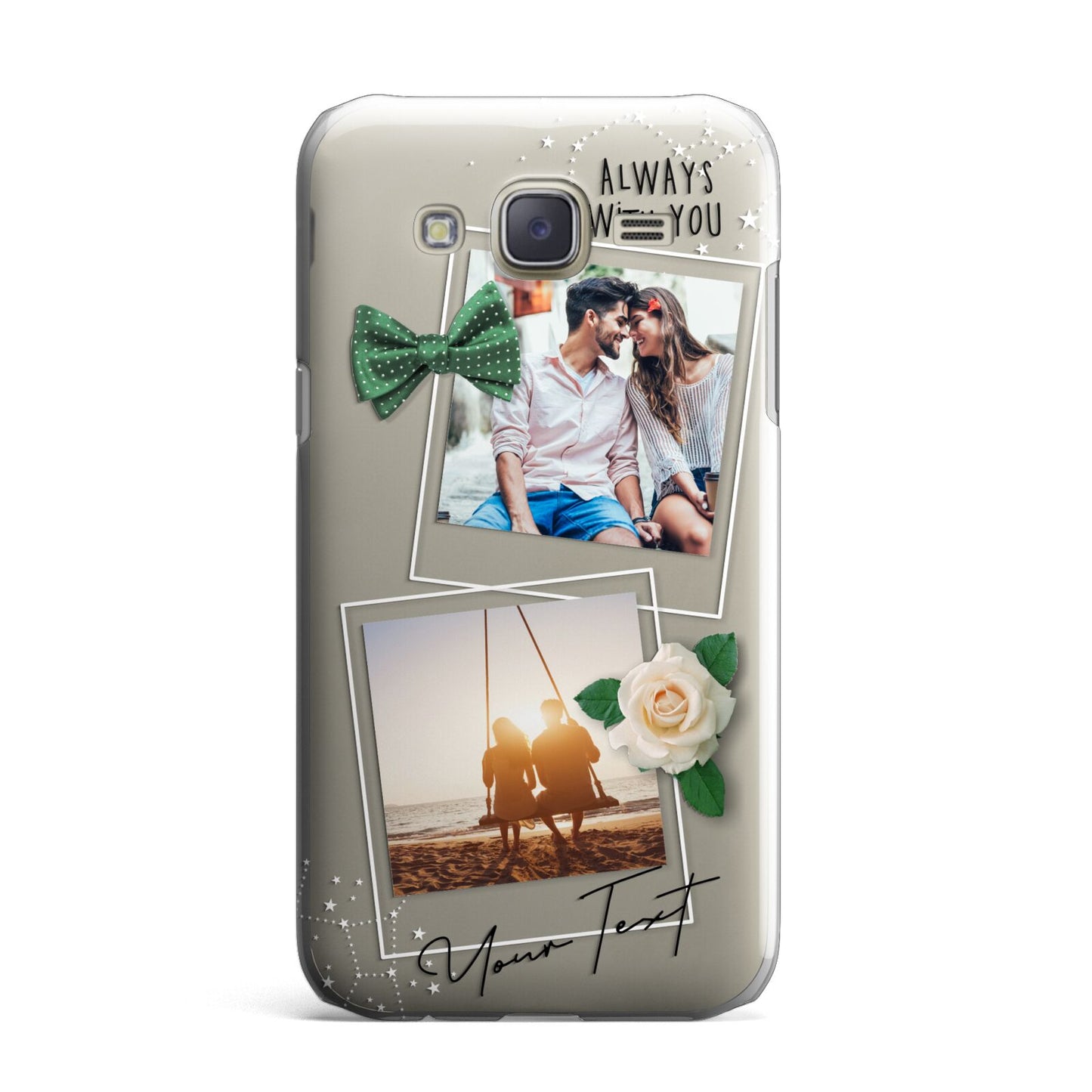 Astrology Photo Montage Upload with Text Samsung Galaxy J7 Case