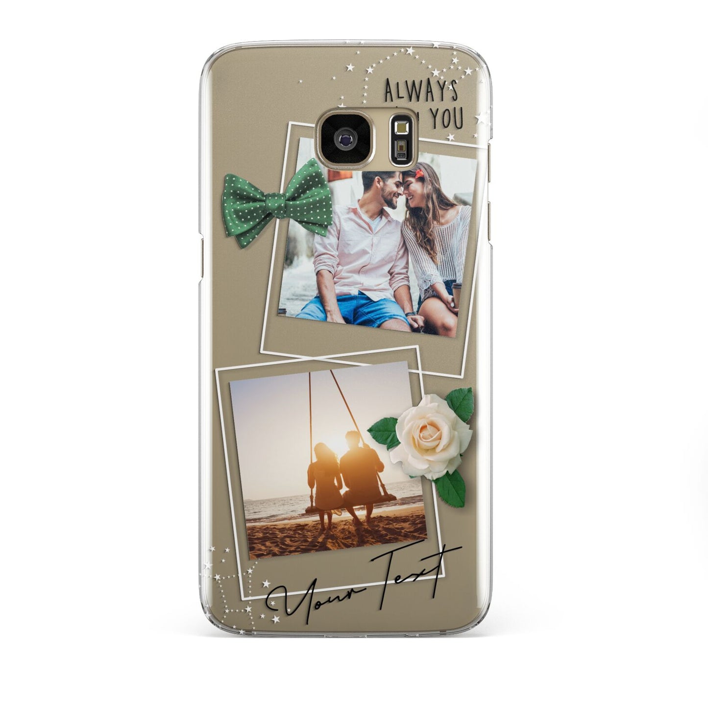 Astrology Photo Montage Upload with Text Samsung Galaxy S7 Edge Case