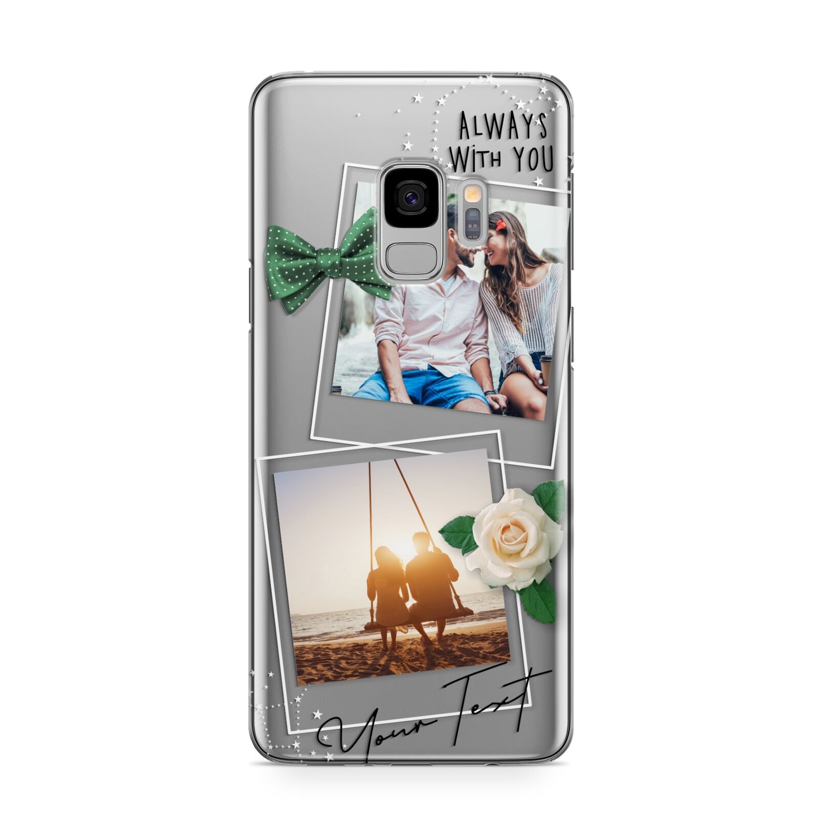 Astrology Photo Montage Upload with Text Samsung Galaxy S9 Case