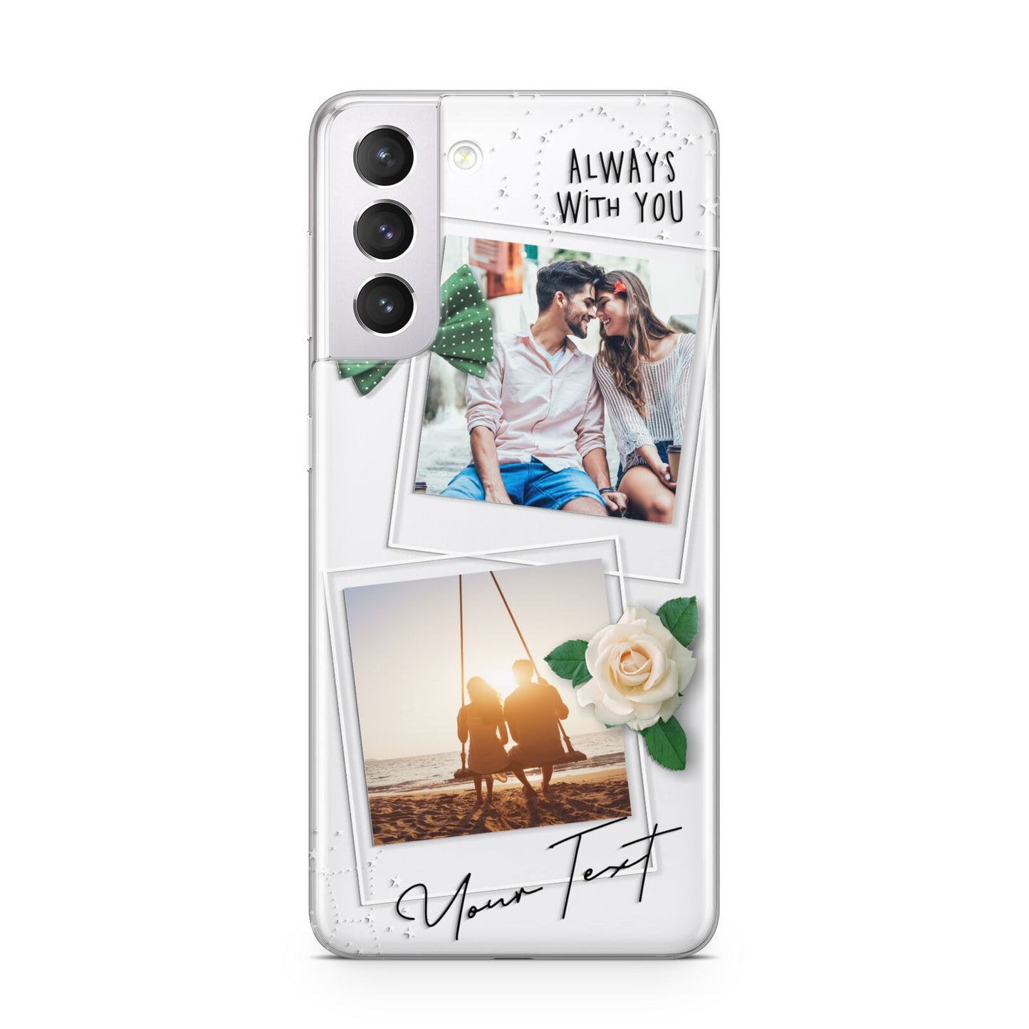 Astrology Photo Montage Upload with Text Samsung S21 Case