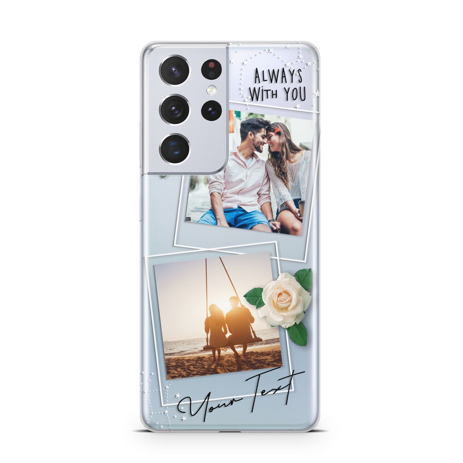 Astrology Photo Montage Upload with Text Samsung S21 Ultra Case