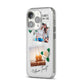 Astrology Photo Montage Upload with Text iPhone 14 Pro Clear Tough Case Silver Angled Image