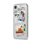Astrology Photo Montage Upload with Text iPhone 14 Pro Max Clear Tough Case Silver Angled Image