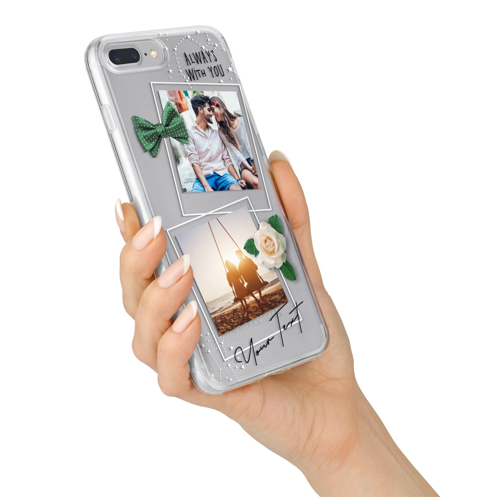 Astrology Photo Montage Upload with Text iPhone 7 Plus Bumper Case on Silver iPhone Alternative Image