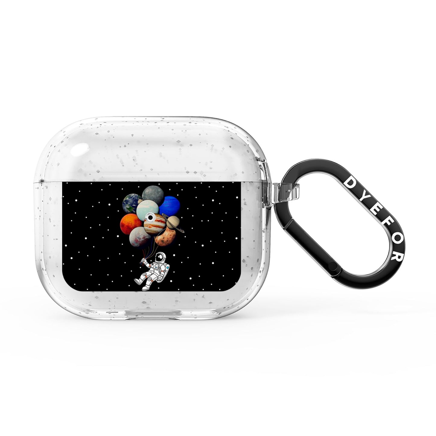 Astronaut Planet Balloons AirPods Glitter Case 3rd Gen