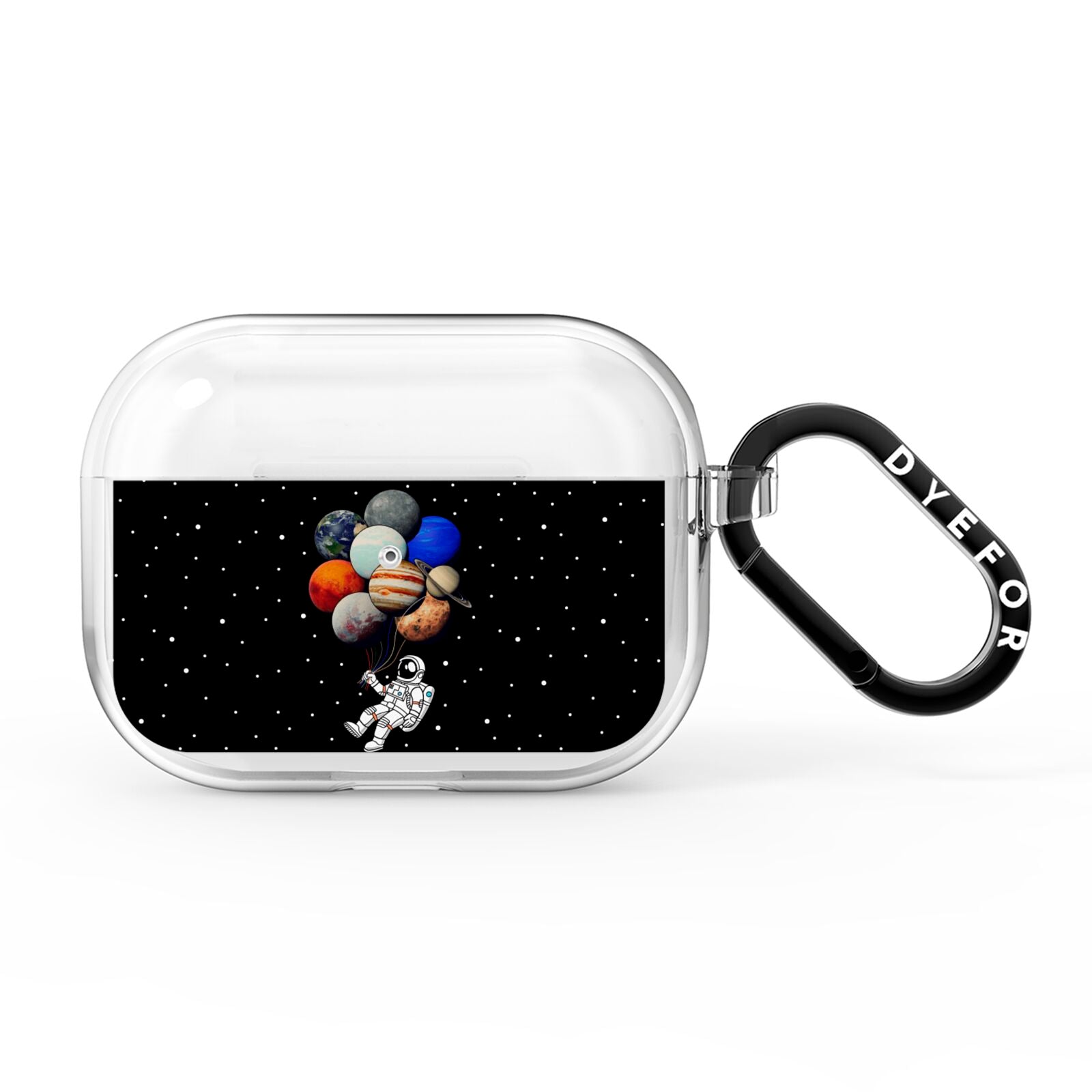Astronaut Planet Balloons AirPods Pro Clear Case
