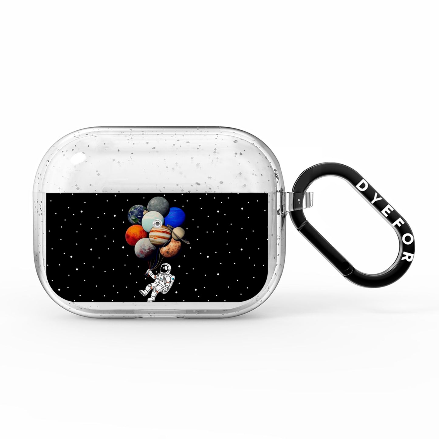 Astronaut Planet Balloons AirPods Pro Glitter Case