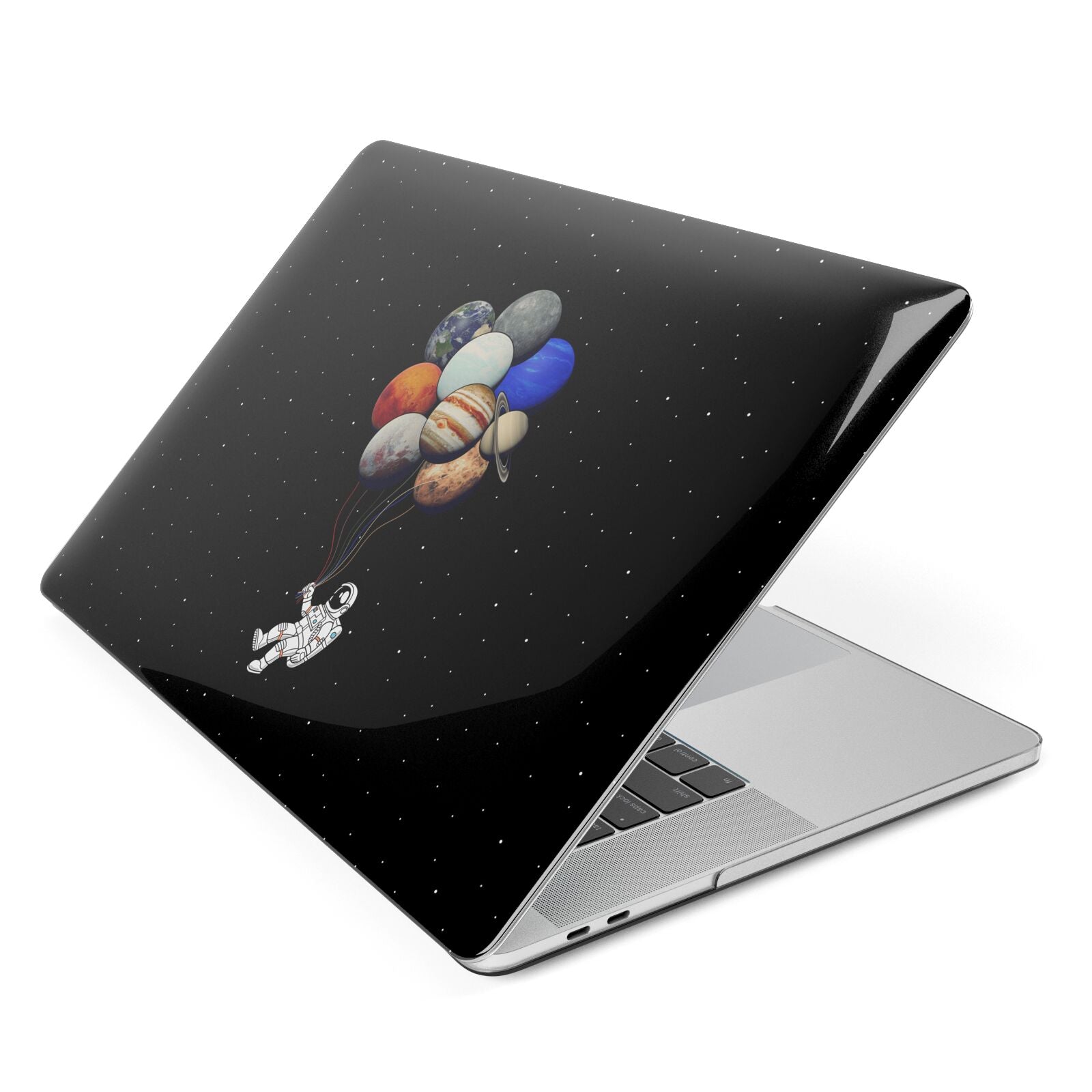 Astronaut Planet Balloons Apple MacBook Case Side View