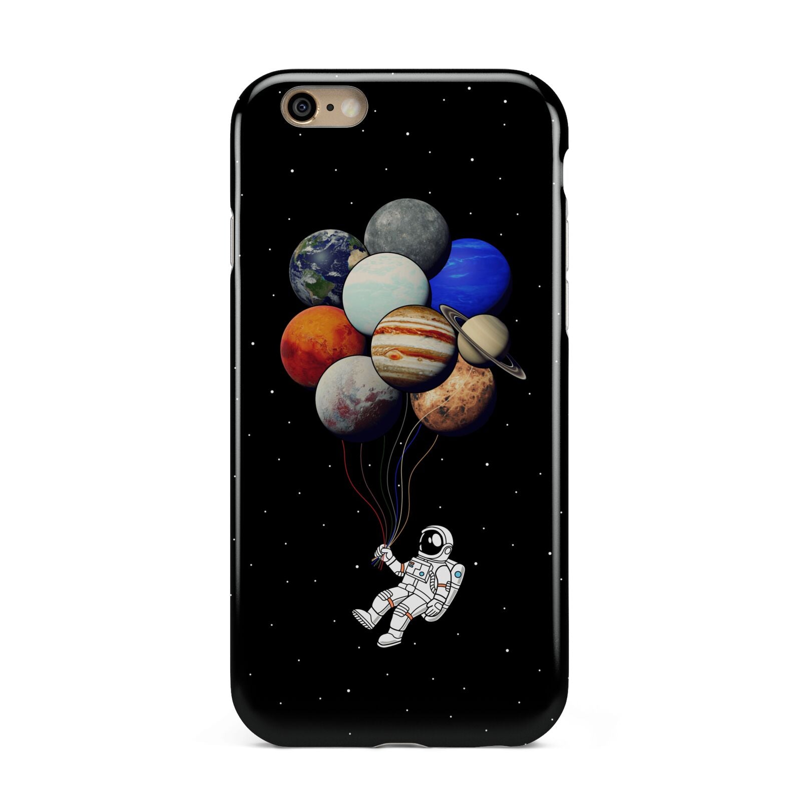 Astronaut Planet Balloons Apple iPhone 6 3D Tough Case