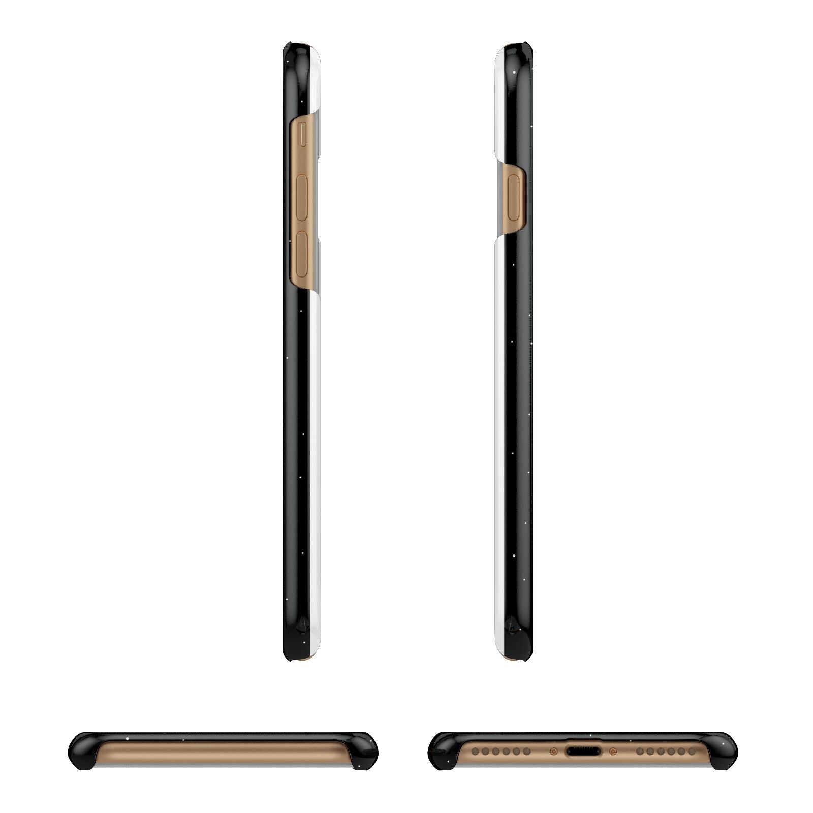 Astronaut Planet Balloons Apple iPhone 7 8 3D Wrap Snap Case Angled Images