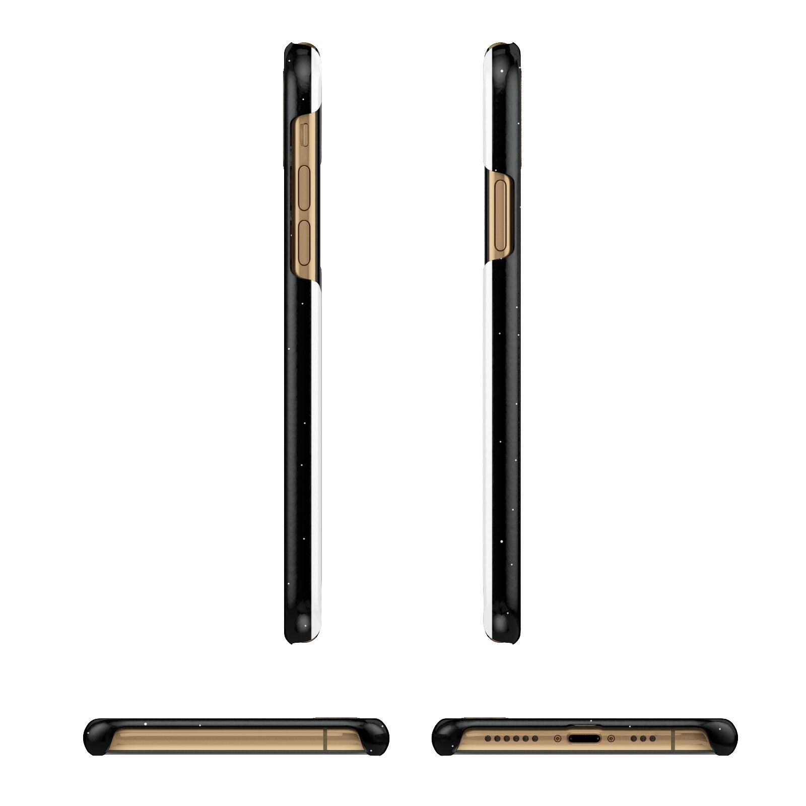 Astronaut Planet Balloons Apple iPhone Xs 3D Wrap Snap Case Angled Images