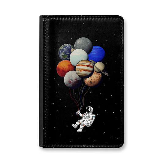 Astronaut Planet Balloons Passport Holder