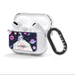 Astronaut in Candy Space with Name AirPods Clear Case 3rd Gen Side Image