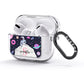 Astronaut in Candy Space with Name AirPods Glitter Case 3rd Gen Side Image