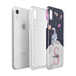 Astronaut in Candy Space with Name Apple iPhone XR White 3D Tough Case Expanded view