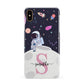 Astronaut in Candy Space with Name Apple iPhone Xs Max 3D Snap Case