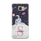 Astronaut in Candy Space with Name Samsung Galaxy A5 2016 Case on gold phone