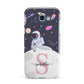 Astronaut in Candy Space with Name Samsung Galaxy A7 2017 Case