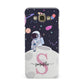 Astronaut in Candy Space with Name Samsung Galaxy A8 Case