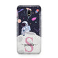 Astronaut in Candy Space with Name Samsung Galaxy J3 2017 Case