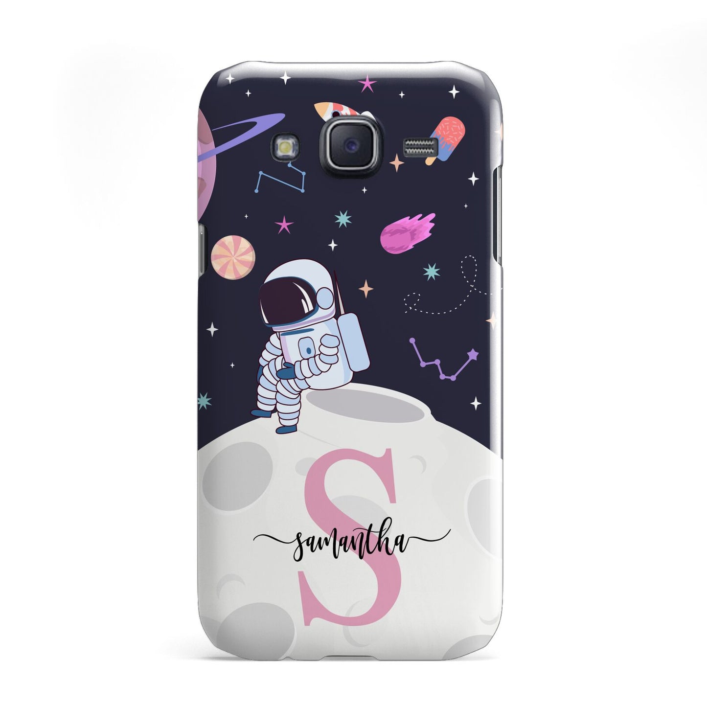 Astronaut in Candy Space with Name Samsung Galaxy J5 Case