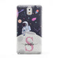 Astronaut in Candy Space with Name Samsung Galaxy Note 3 Case