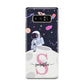 Astronaut in Candy Space with Name Samsung Galaxy Note 8 Case