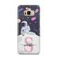 Astronaut in Candy Space with Name Samsung Galaxy S8 Plus Case