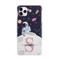 Astronaut in Candy Space with Name iPhone 11 Pro Max 3D Snap Case
